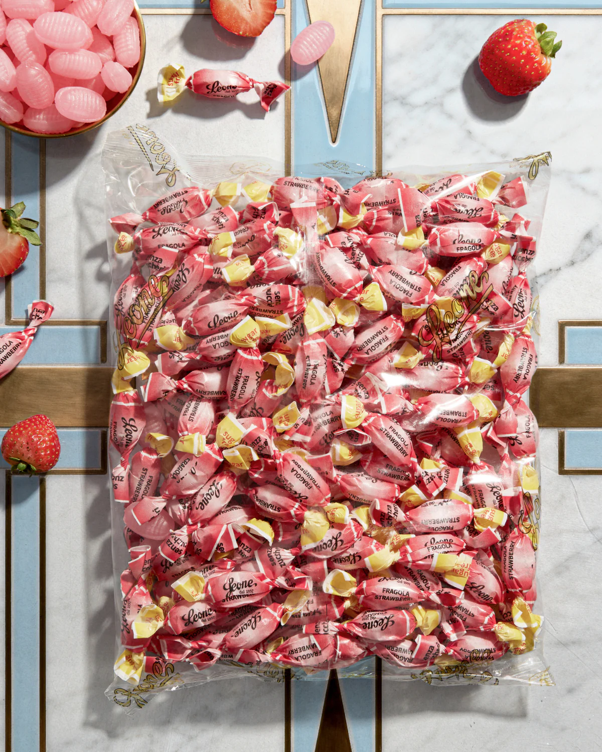 Caramelle Senza Zuccheri alla Fragola 500g