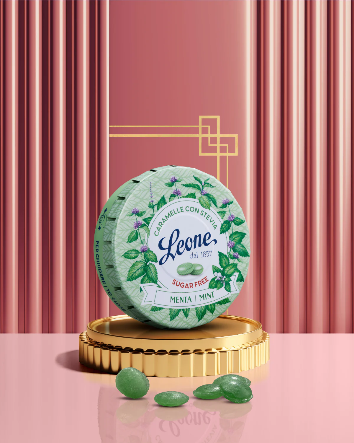 Caramelle Stevia Menta Senza Zuccheri