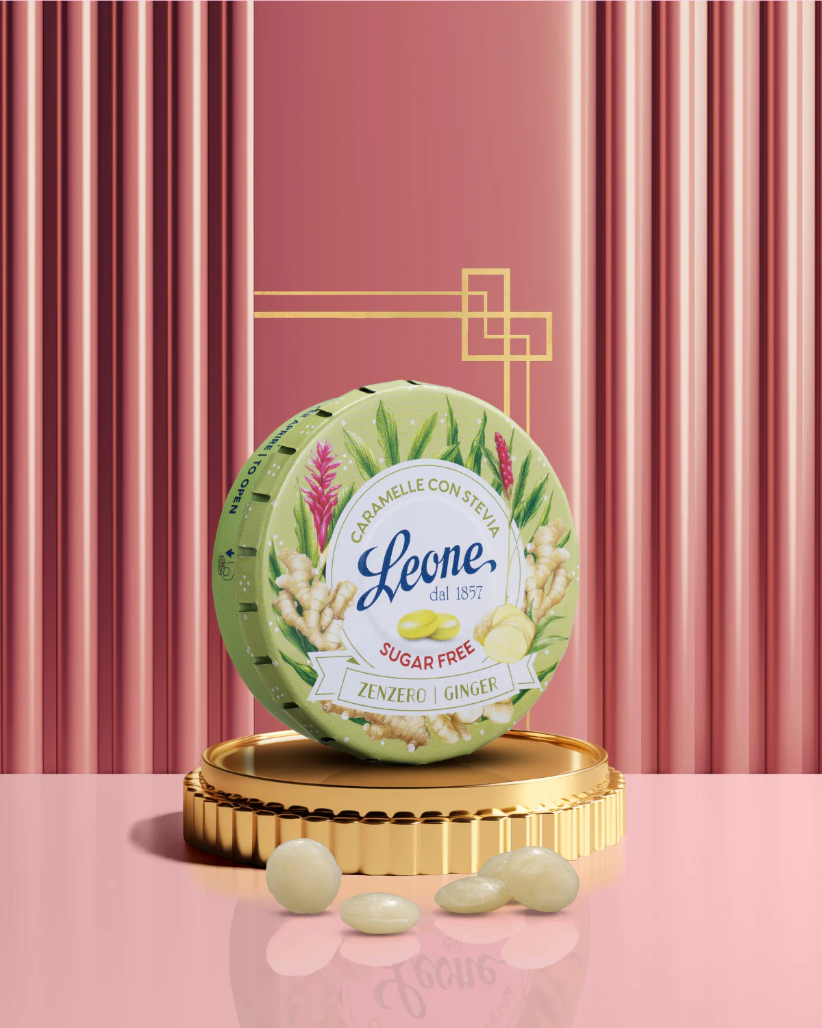 Caramelle Stevia Zenzero Senza Zuccheri