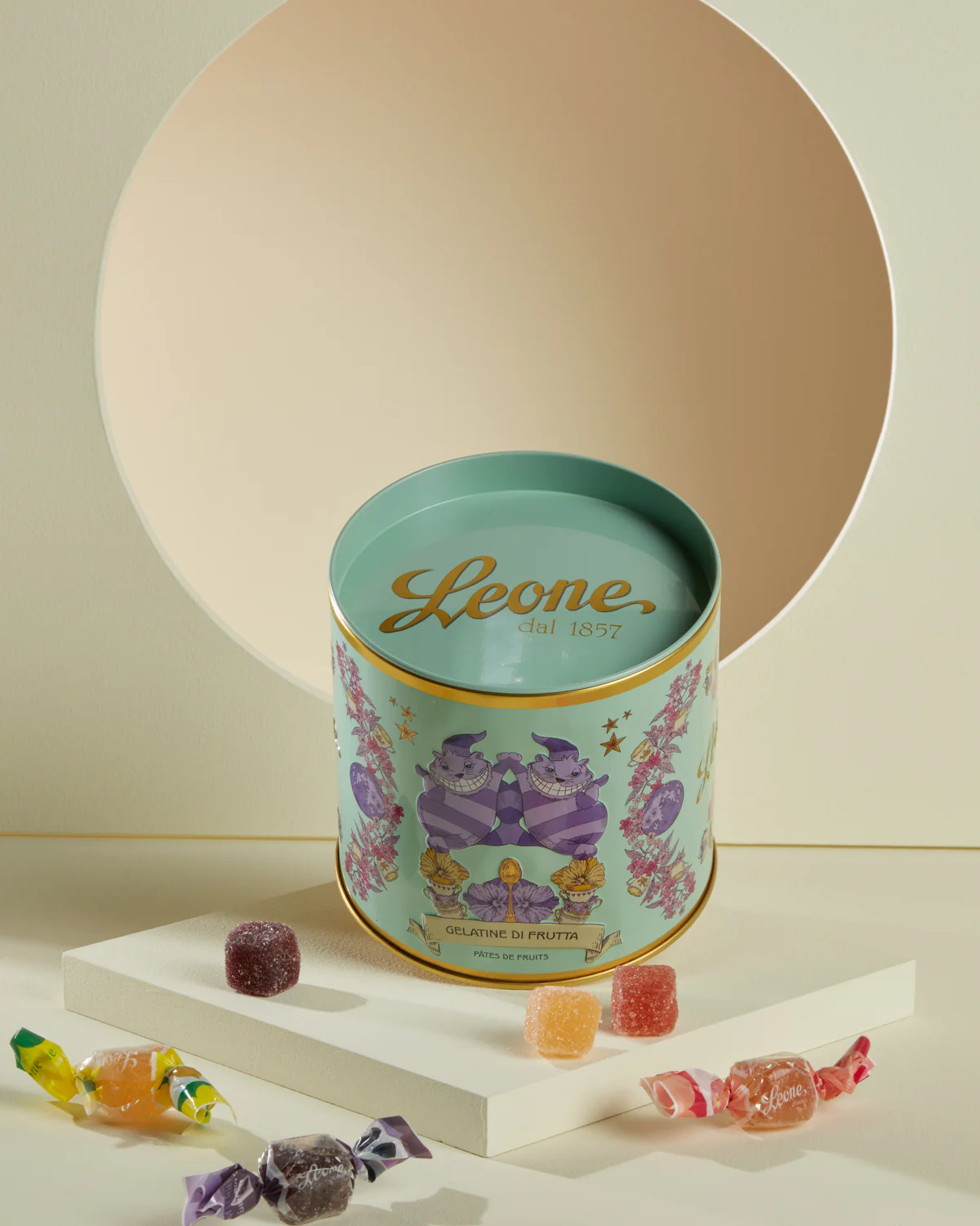 Latta Tamburello "Stregatto" con Gelée di frutta