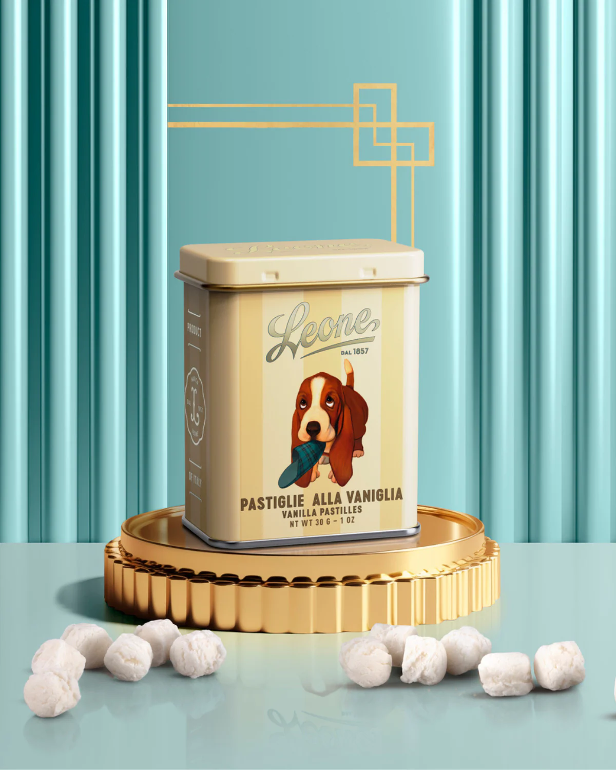 Lattina 30g "Teneri cuccioli" Pastiglie Vaniglia
