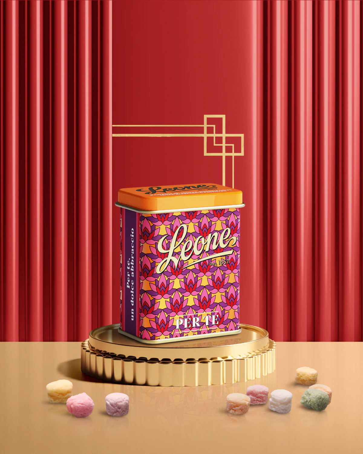 Lattina "Love Pattern" Pastiglie Miste Dissetanti - Fiore di Loto S.E.