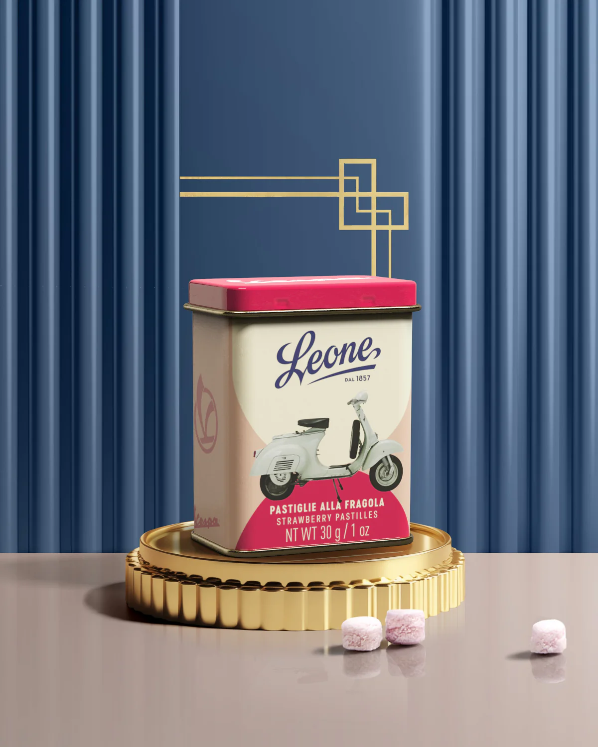 Lattina Vespa 50 (V561T) 1963 - Pastiglie Fragola