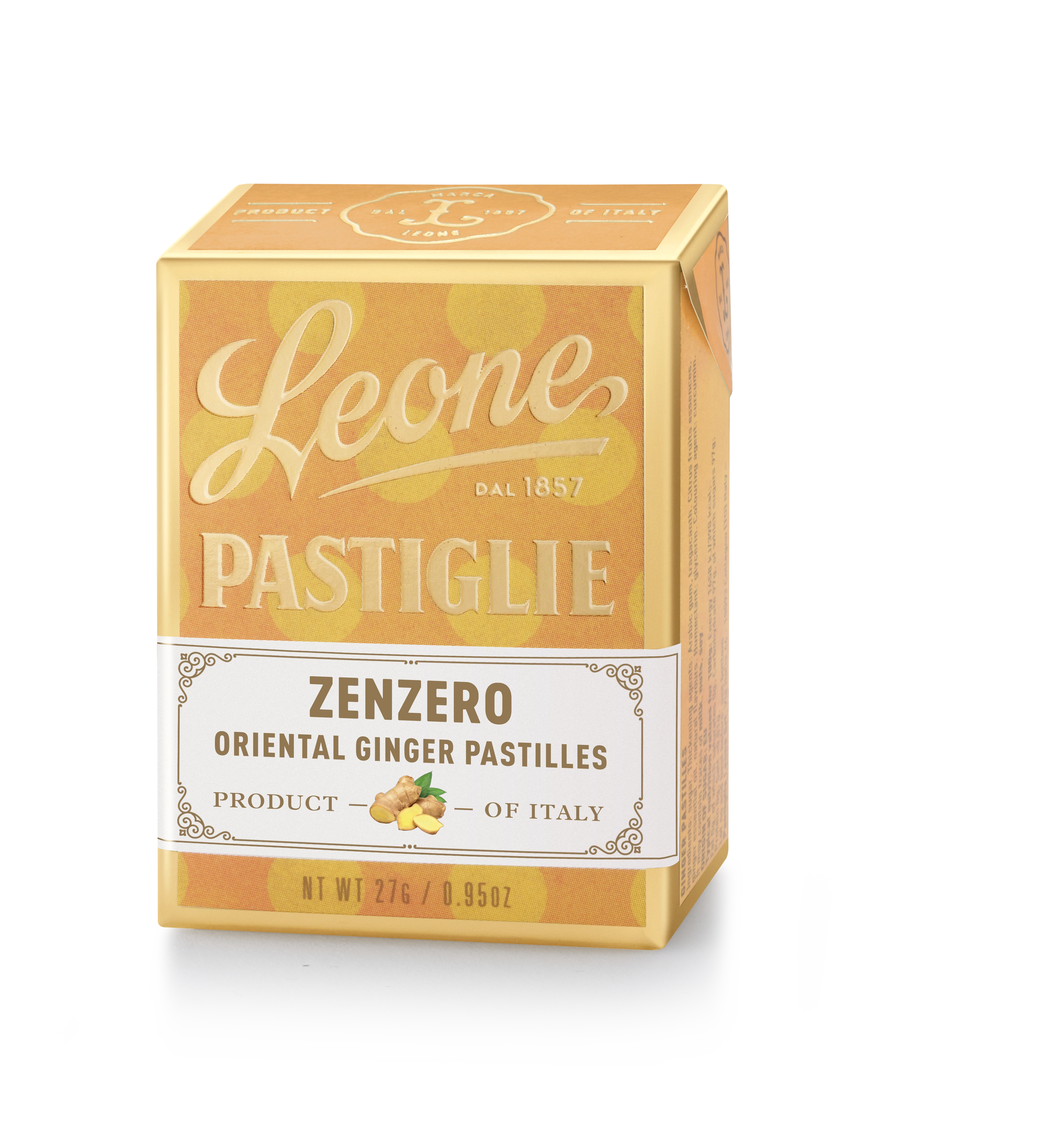 Mini espositore 18 scatolette Pastiglie Zenzero 27g
