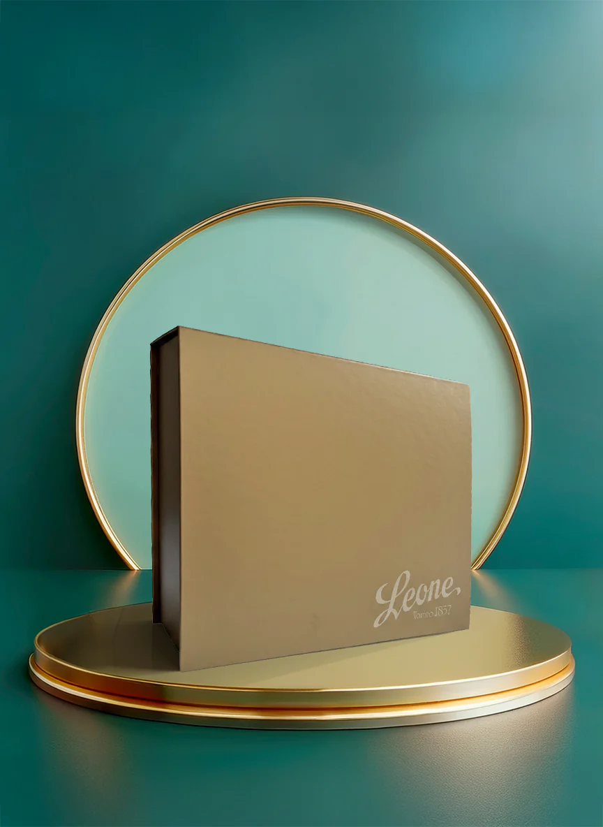 Scatola Leone Bronzo vuota