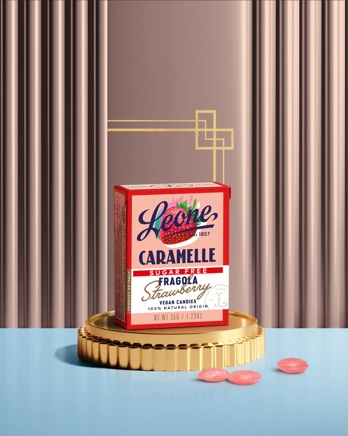 Scatoletta Caramelle Fragola Senza Zuccheri