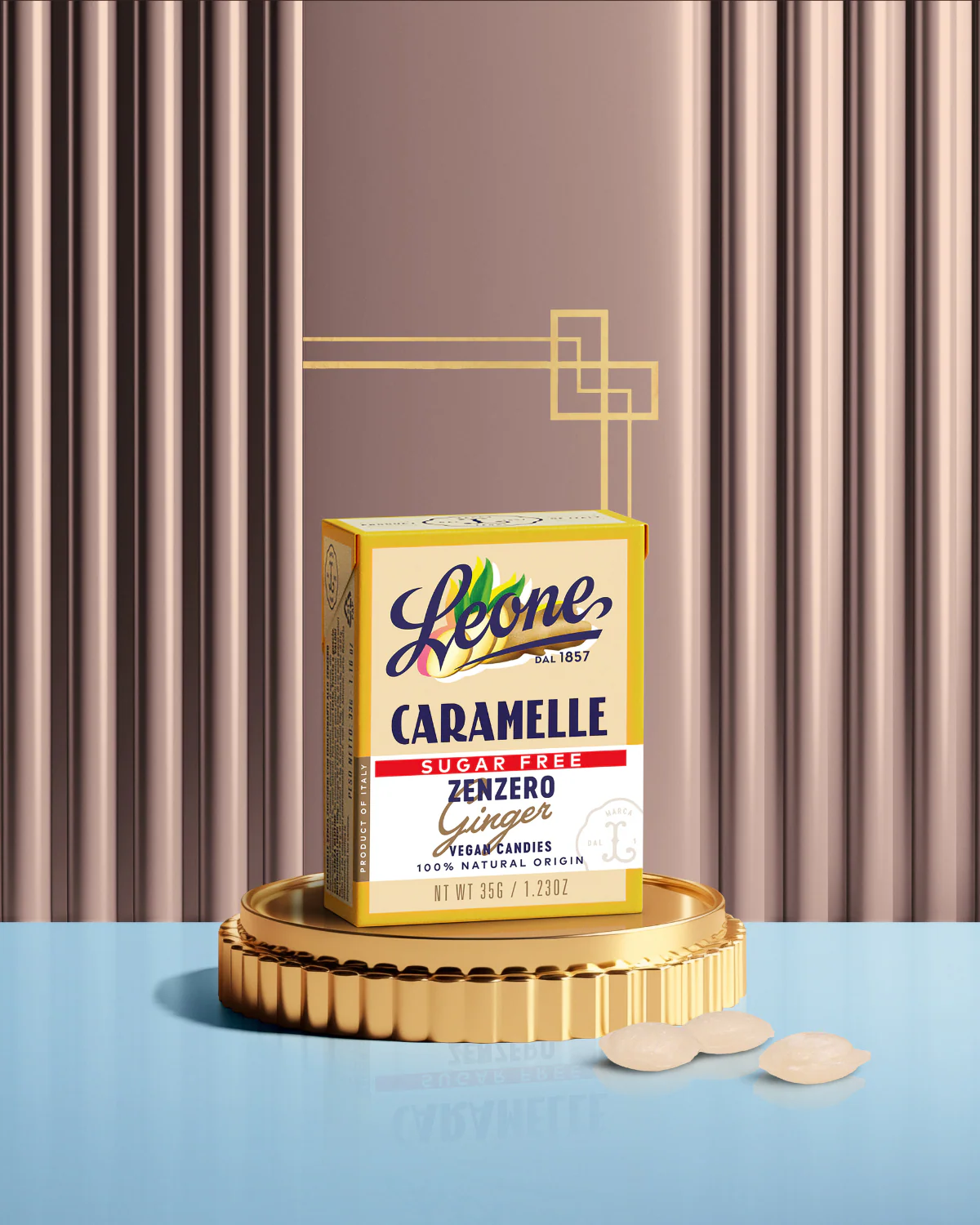 Scatoletta Caramelle Zenzero Senza Zuccheri