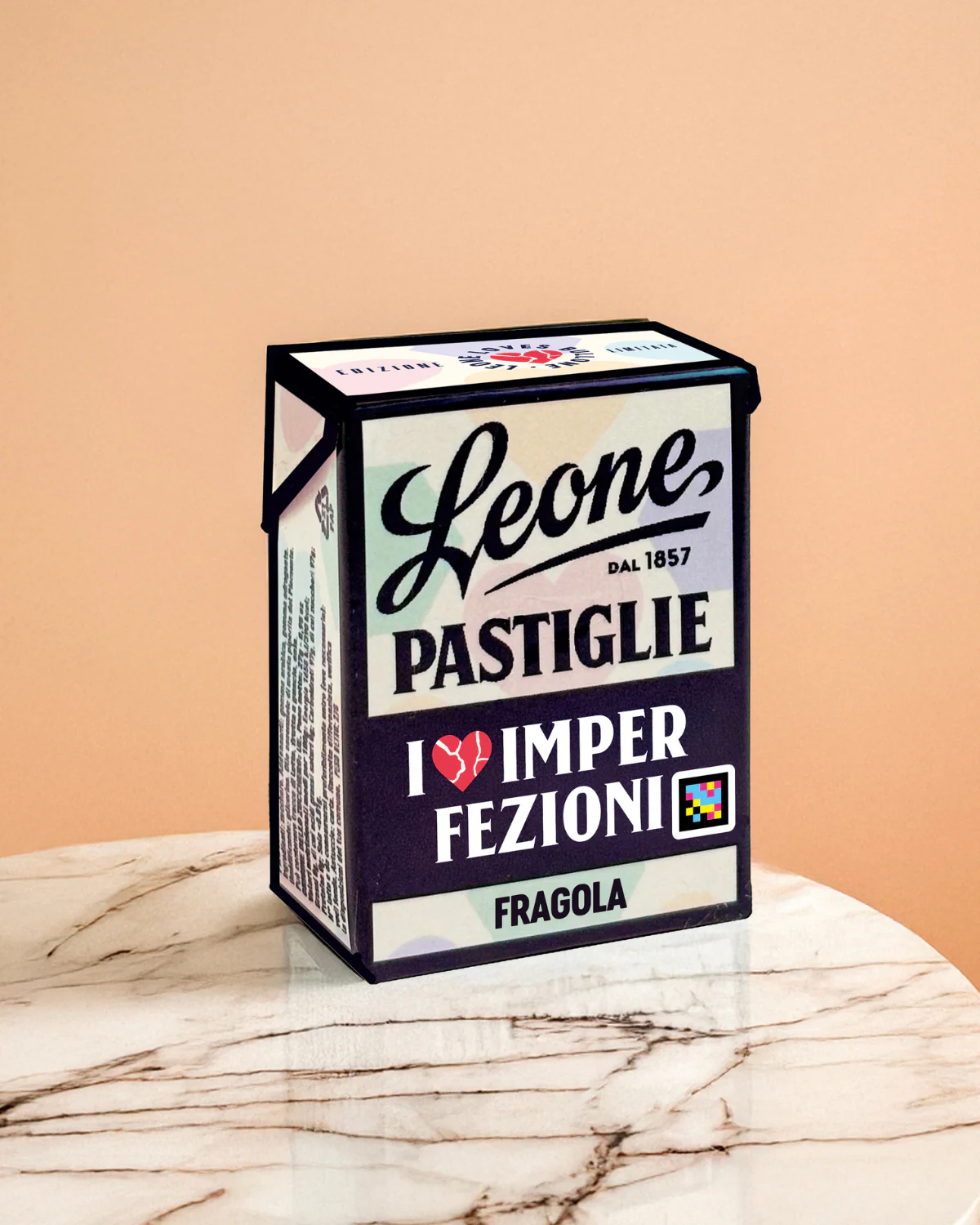 Scatoletta Pastiglie Fragola - Imperfezioni collezione Bullone
