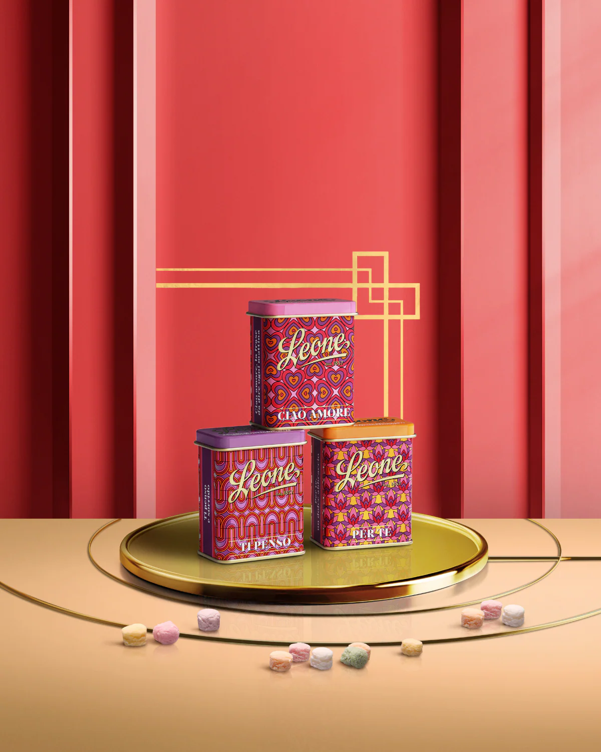 Tris lattine "Love Pattern" Pastiglie Miste Dissetanti 30g